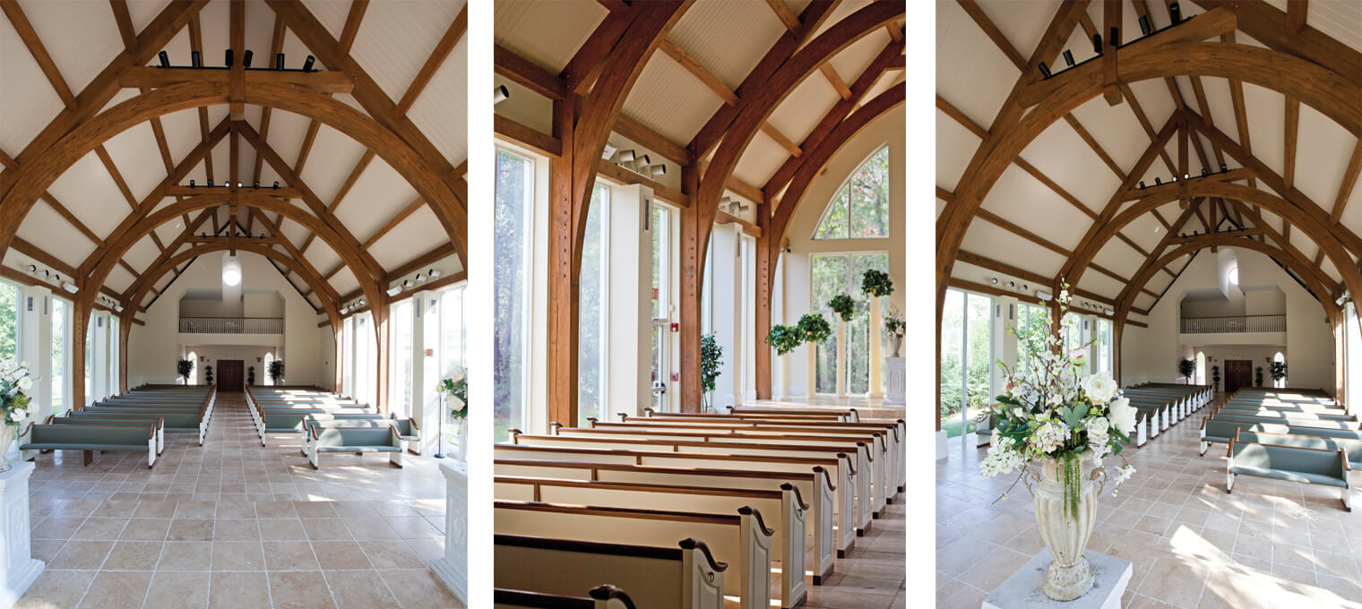 commercial timber frame ashton gardens wedding chapel2