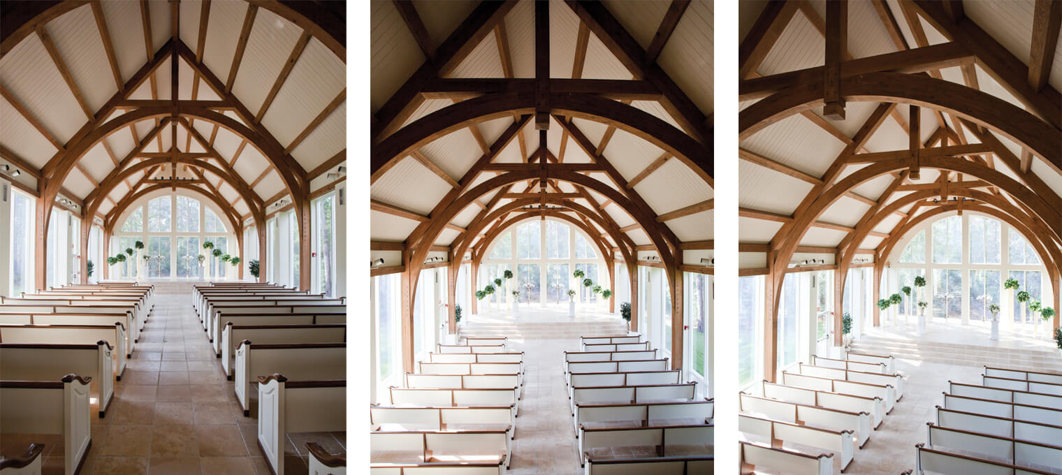 commercial timber frame ashton gardens wedding chapel4