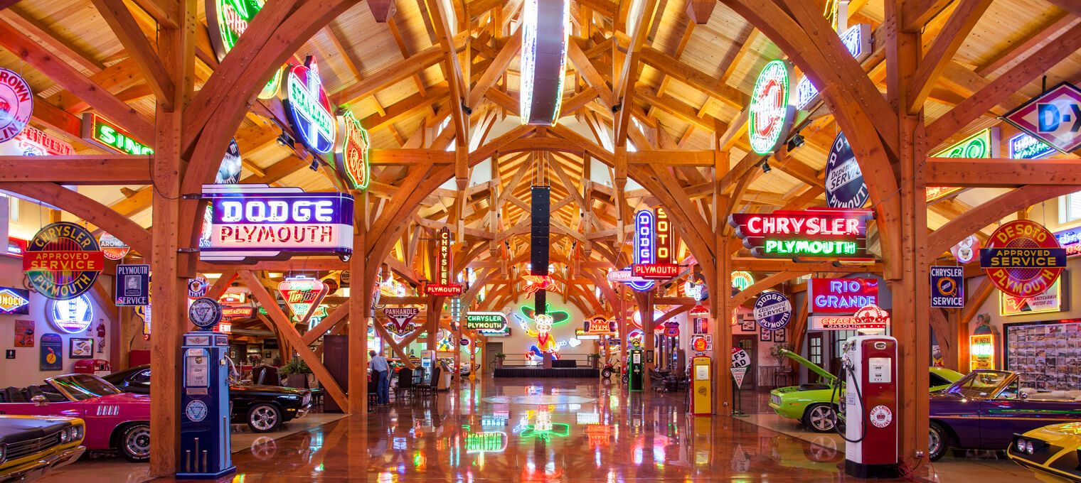 commercial timber frame hemi hideout car cathedral1