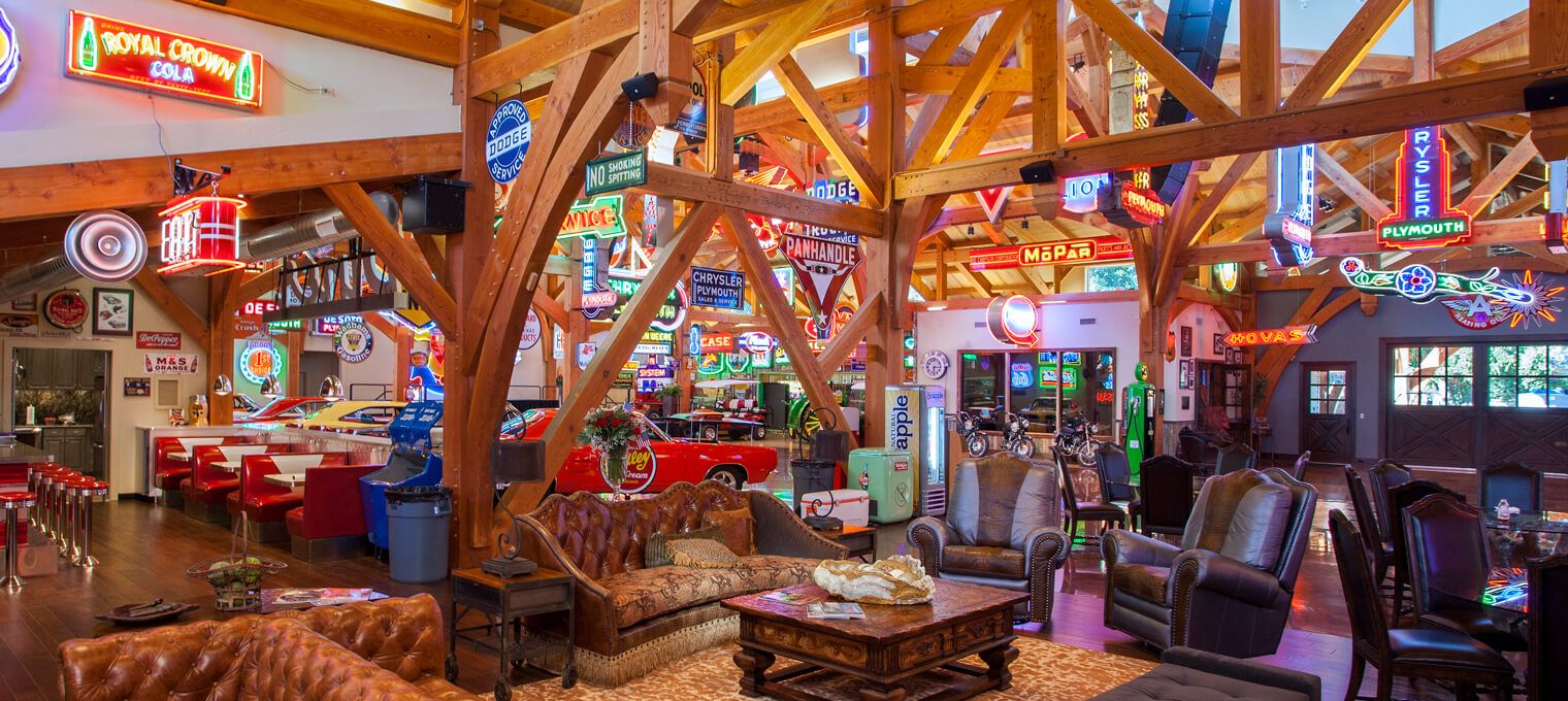 commercial timber frame hemi hideout car cathedral14