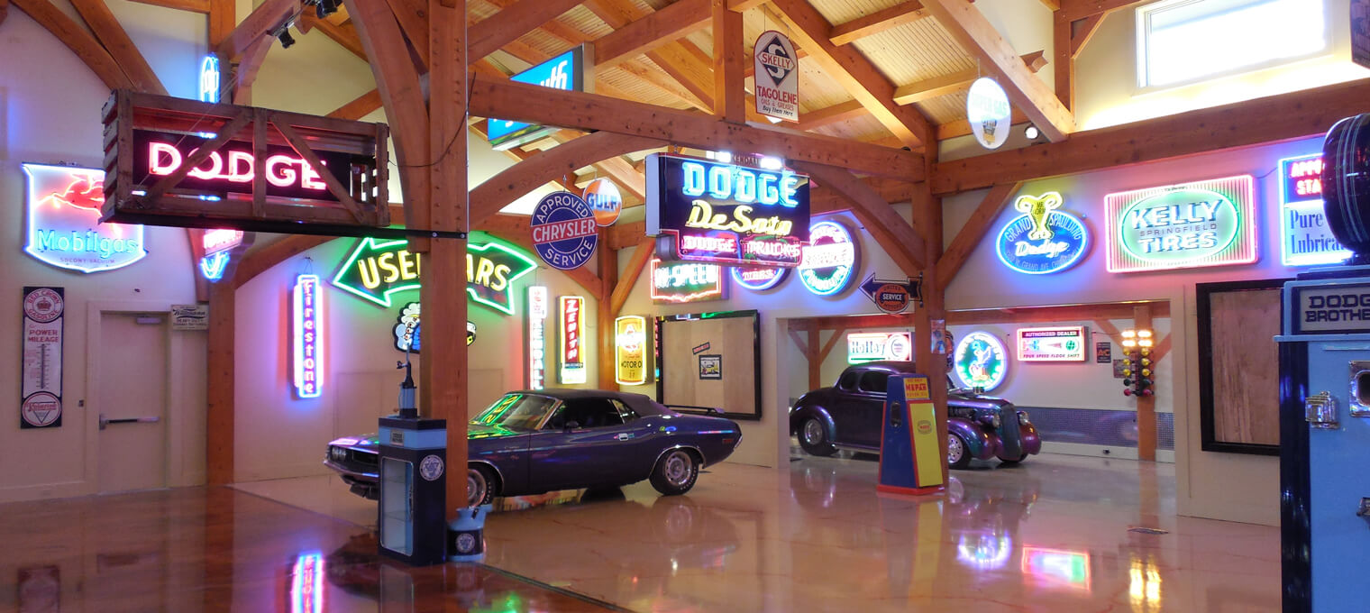commercial timber frame hemi hideout car cathedral25