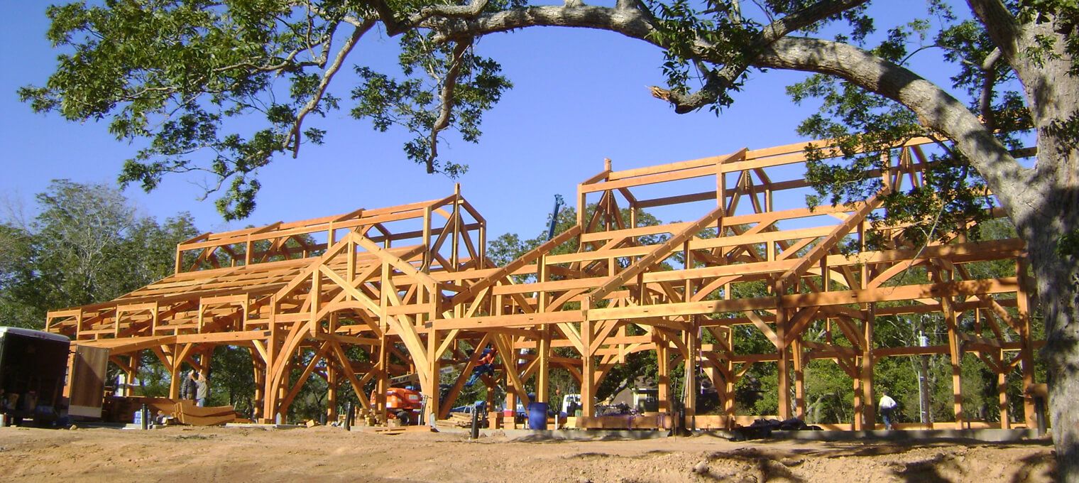 commercial timber frame hemi hideout car cathedral26