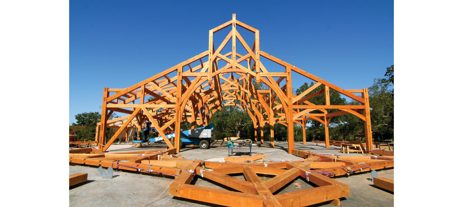 commercial timber frame hemi hideout car cathedral28