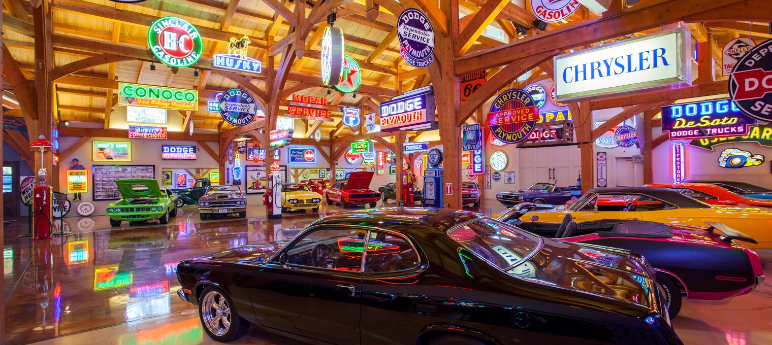 commercial timber frame hemi hideout car cathedral4