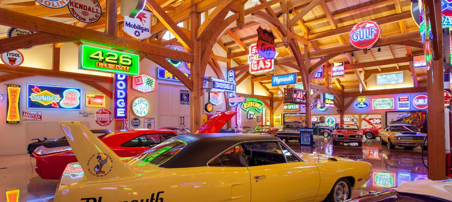 commercial timber frame hemi hideout car cathedral7