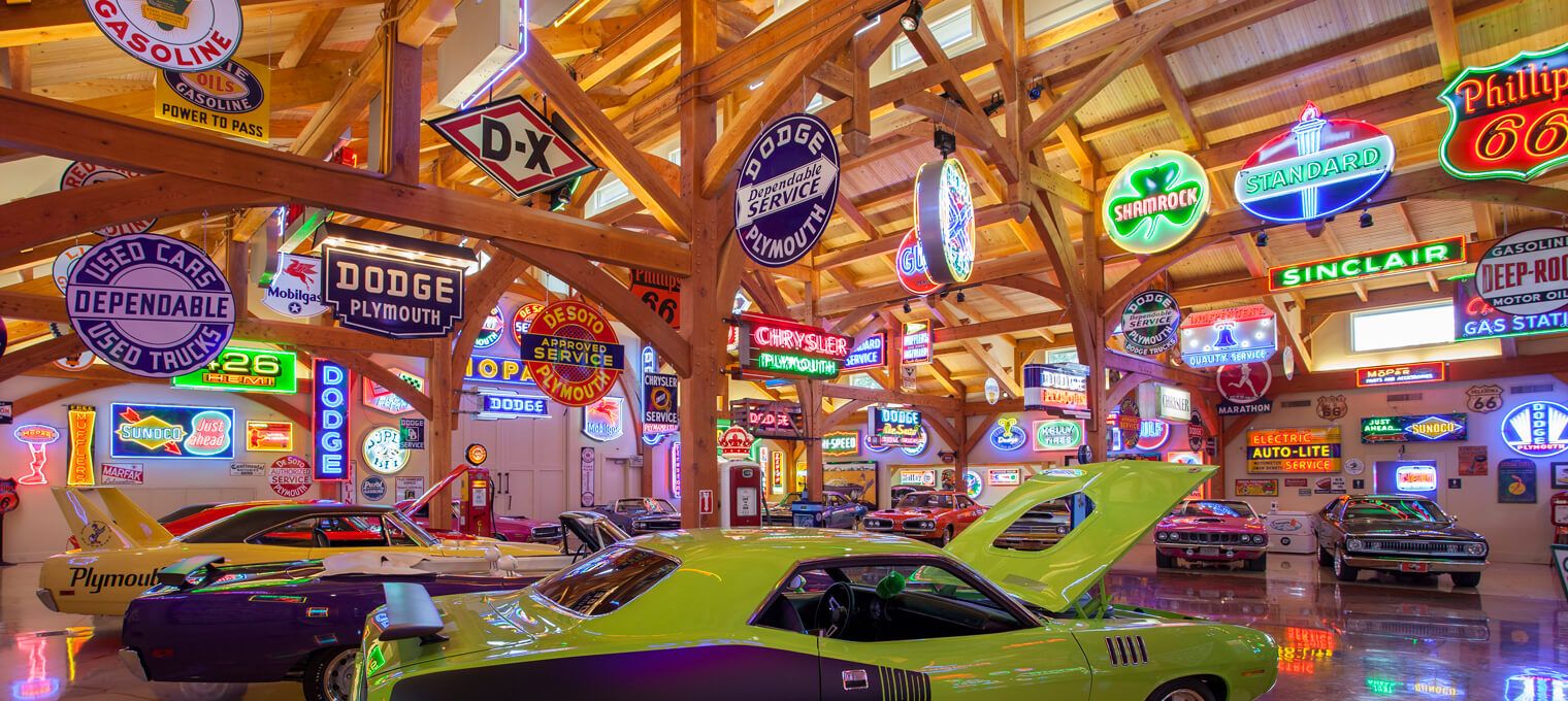 commercial timber frame hemi hideout car cathedral8