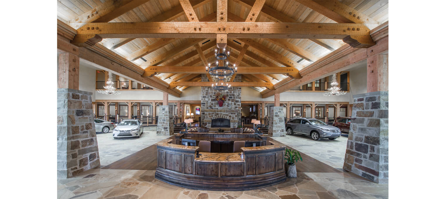 Commercial Timber Frame Lexus Dealership1