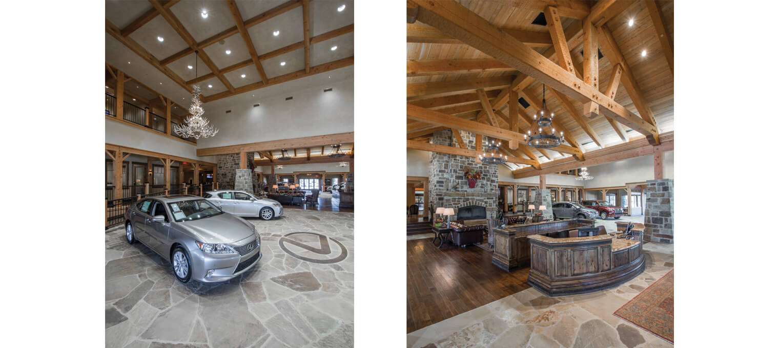 Commercial Timber Frame Lexus Dealership11