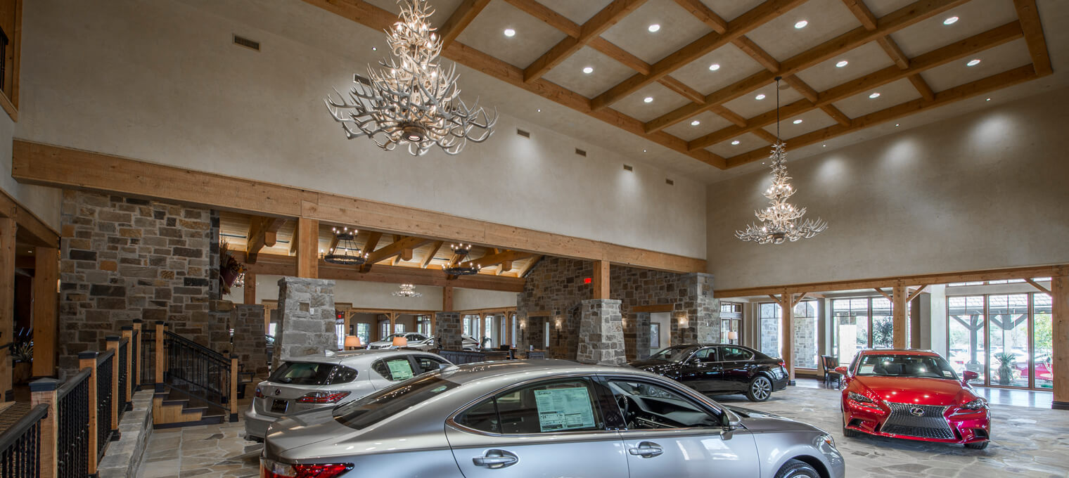 Commercial Timber Frame Lexus Dealership12
