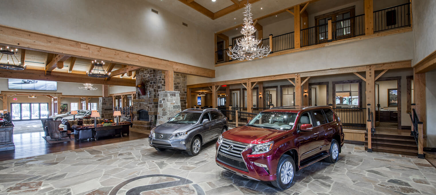 Commercial Timber Frame Lexus Dealership15