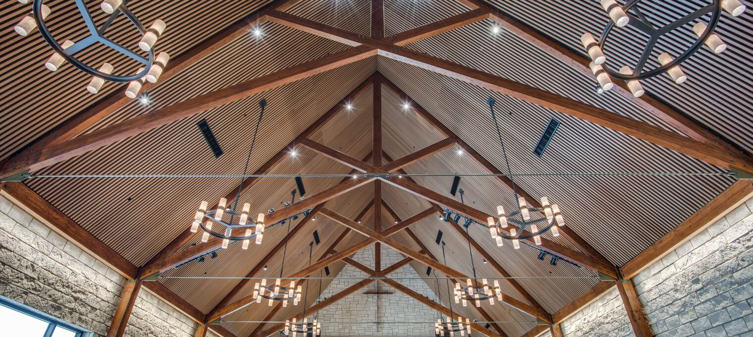commercial timber frame bent tree4