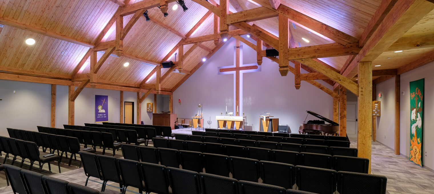 commercial timber frame project our savior church3
