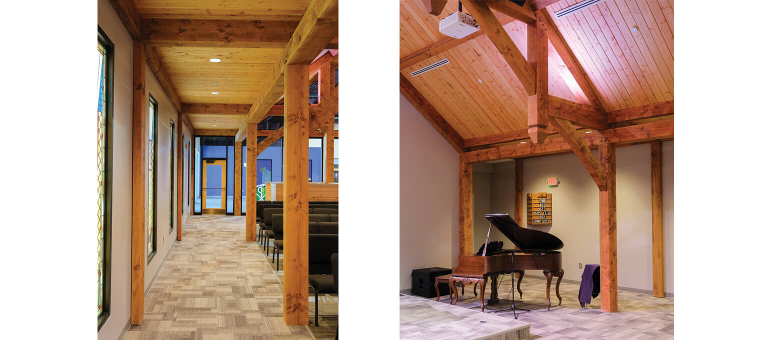 commercial timber frame project our savior church9