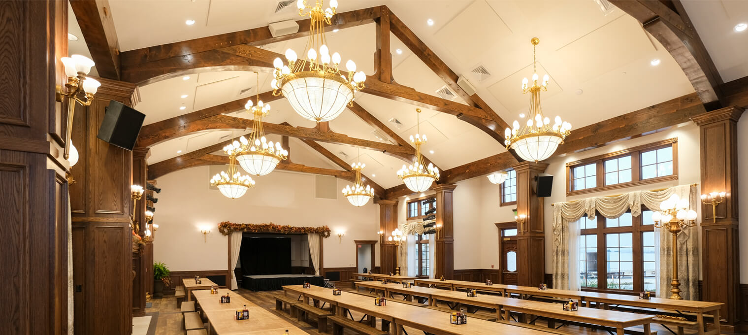 commercial timber frame altstadt brewery trusses & accents1