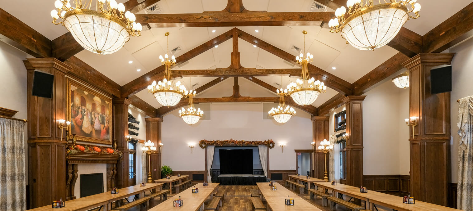 commercial timber frame altstadt brewery trusses & accents2