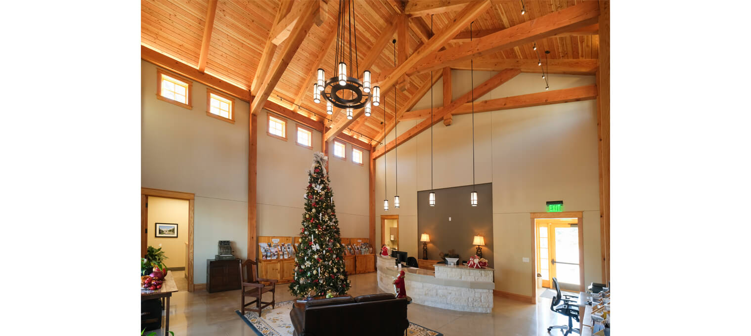 commercial timber frame Boerne Welcome Center Trusses & Accents1