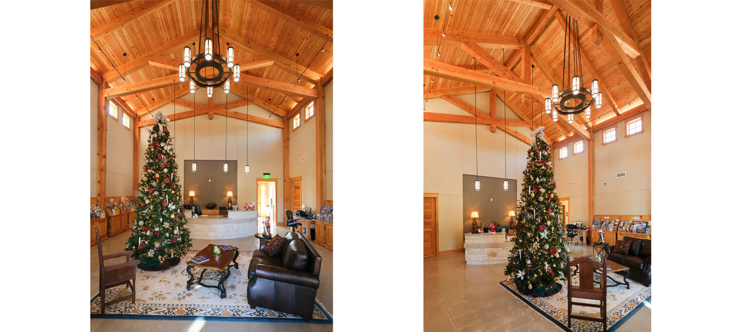 commercial timber frame Boerne Welcome Center Trusses & Accents2