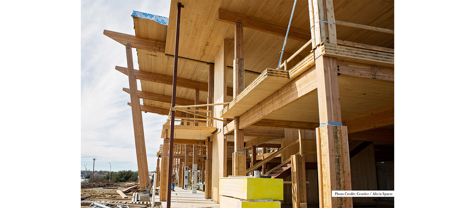 timber frame raising sherman bank commercial mass timber structure 24