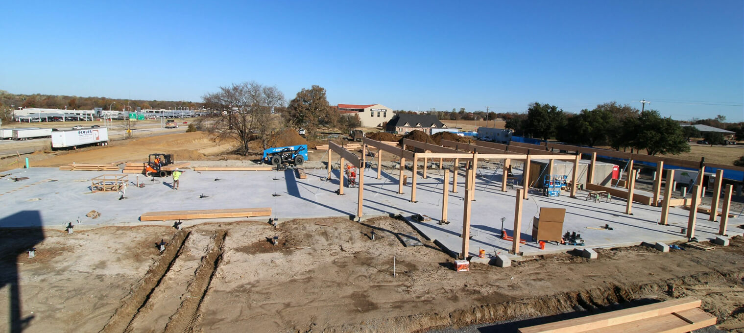 timber frame raising sherman bank commercial mass timber structure 28