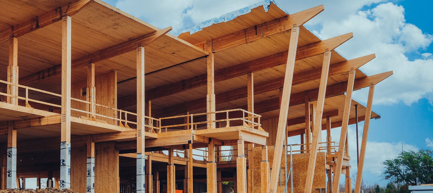 timber frame raising sherman bank commercial mass timber structure22