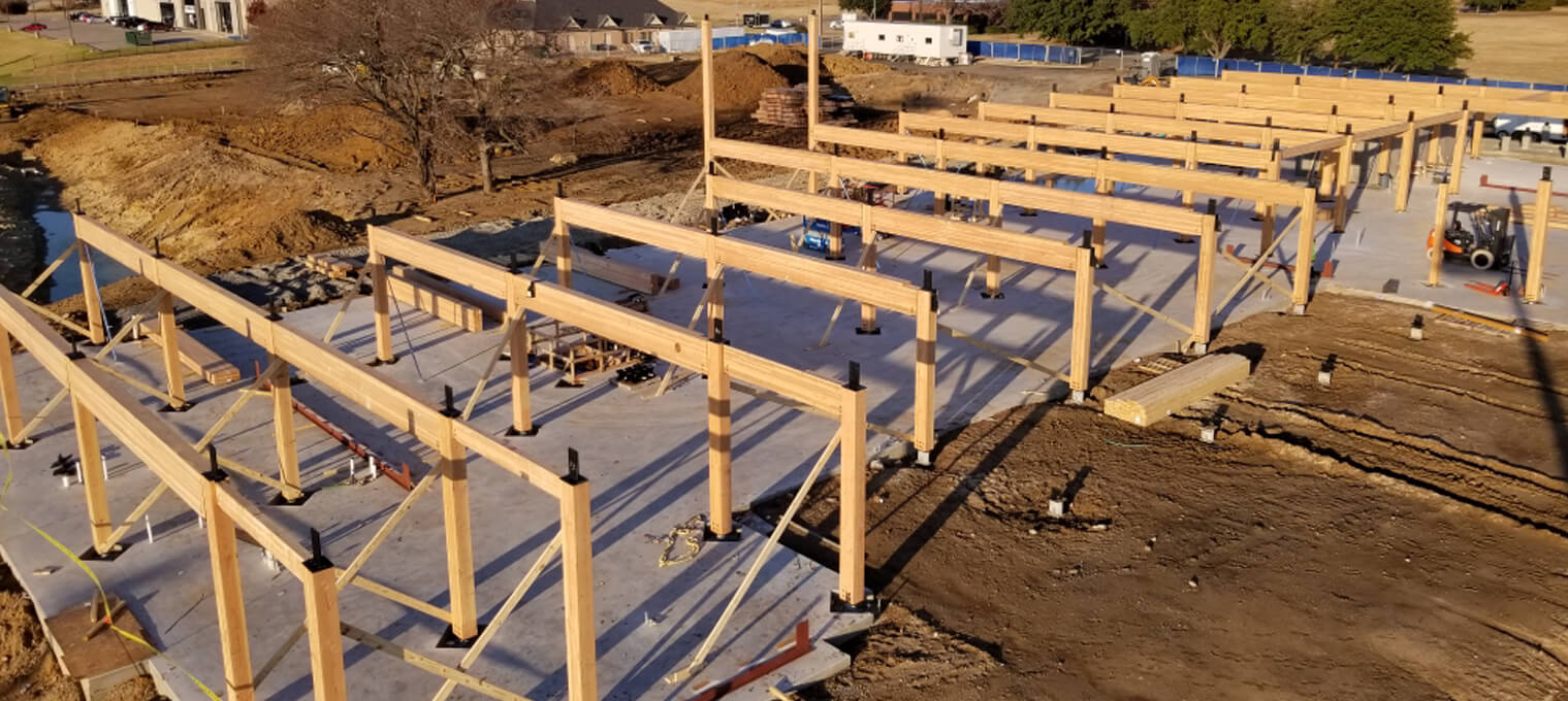 timber frame raising sherman bank commercial mass timber structure 28