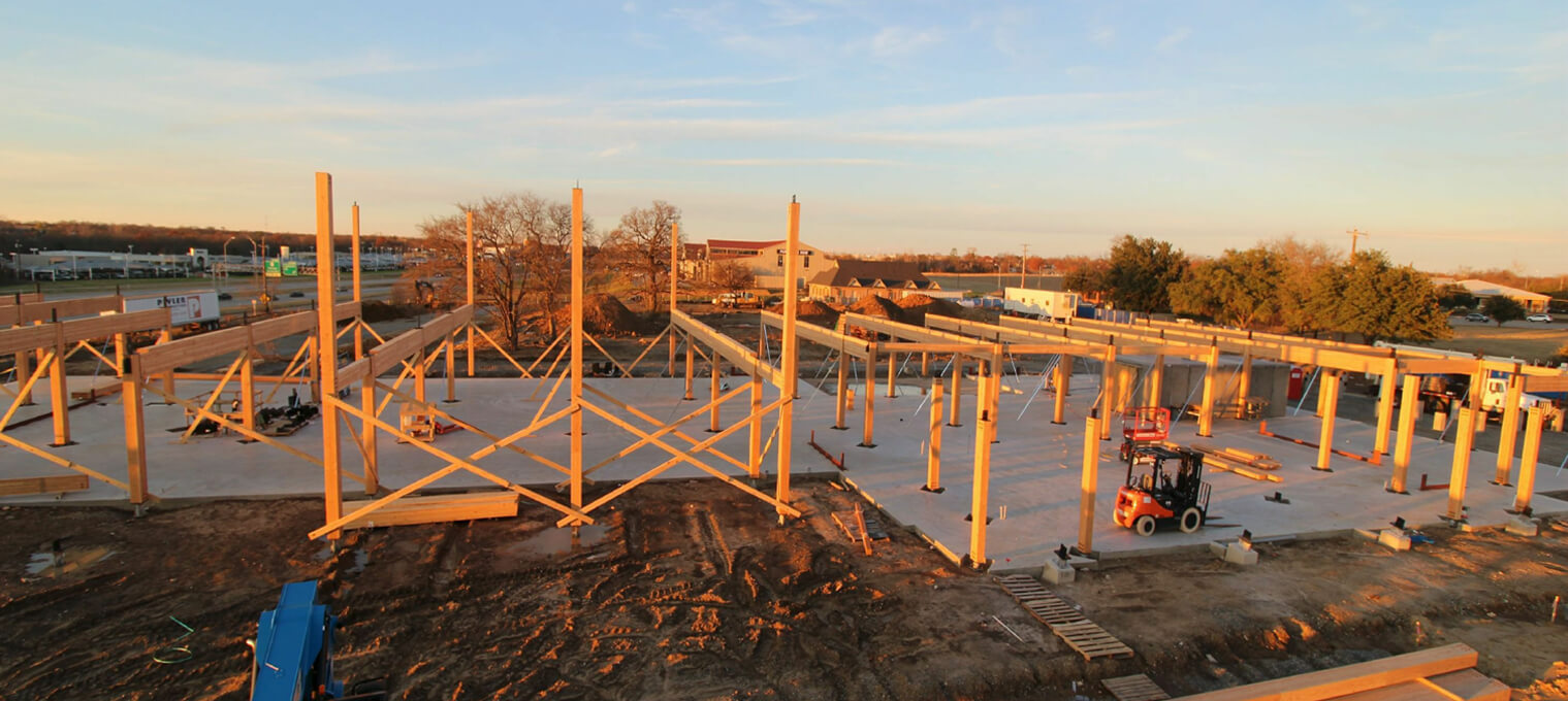 Commercial Mass Timber Frame Sherman Bank11