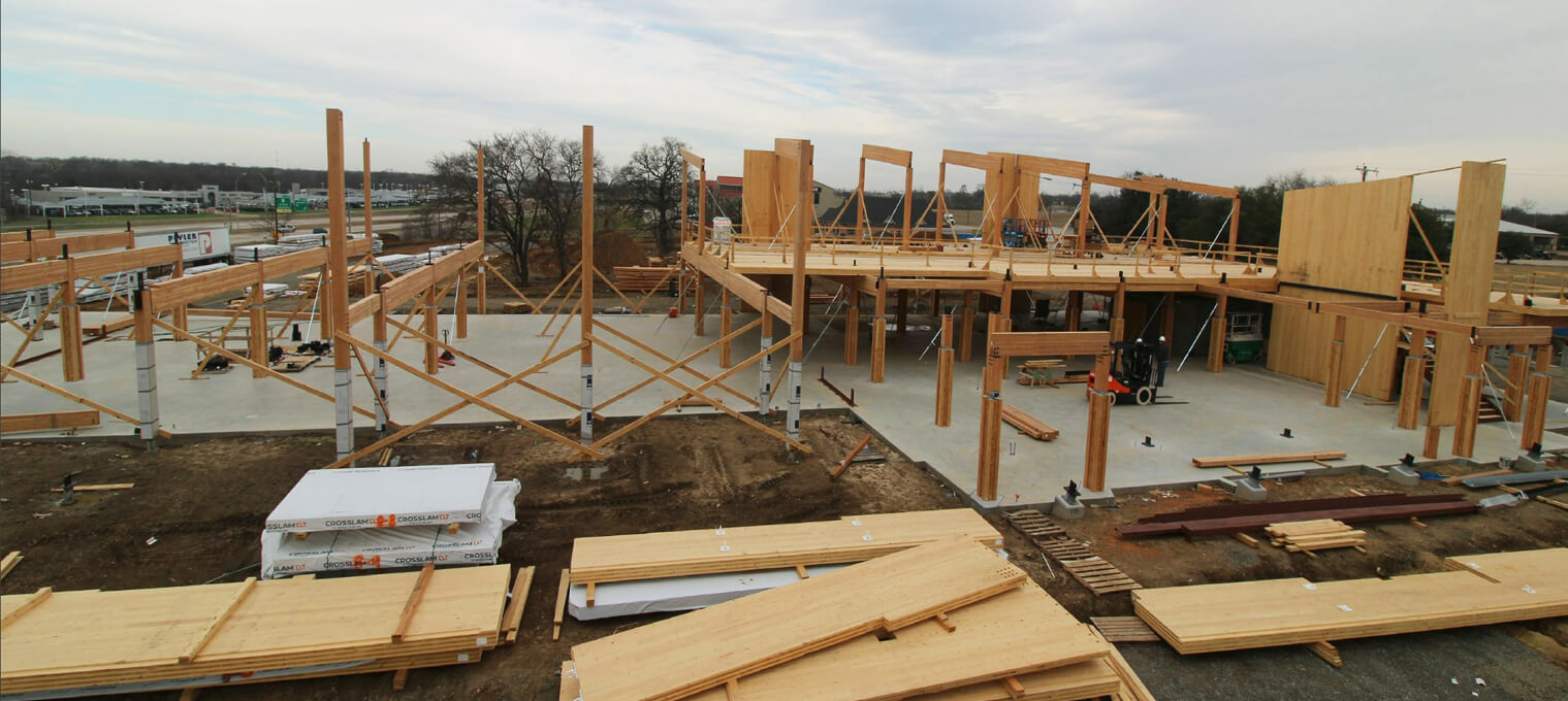 Commercial Mass Timber Frame Sherman Bank16