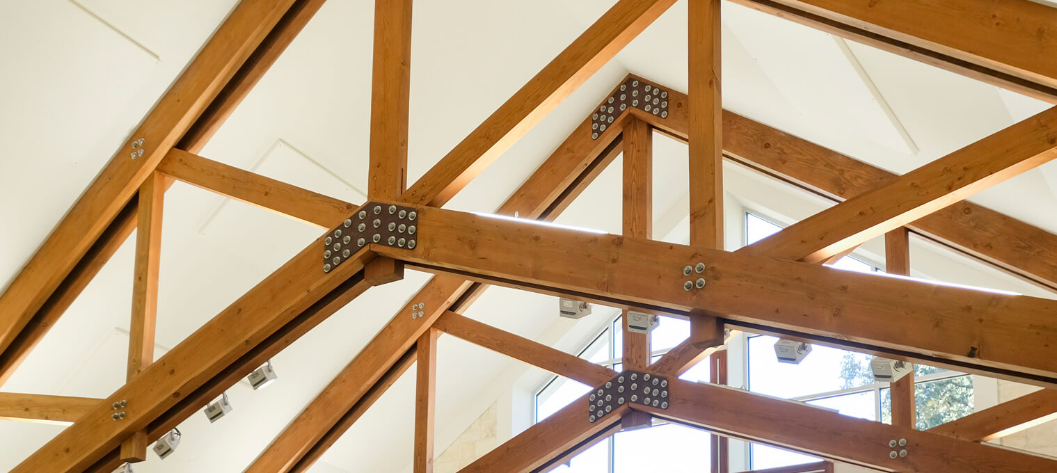 commercial timber frame Trinity Church Trusses & Accents2