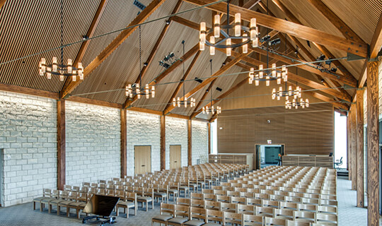 commercial timber frame bent tree