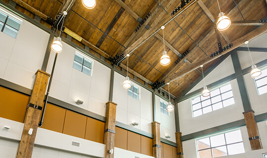 commercial timber frame fort worth training center