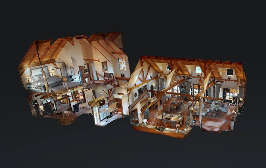 virtual home tour interactive timberframe floor plan example square