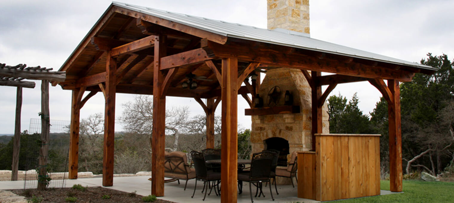 outdoor structures cedar kitchen 1