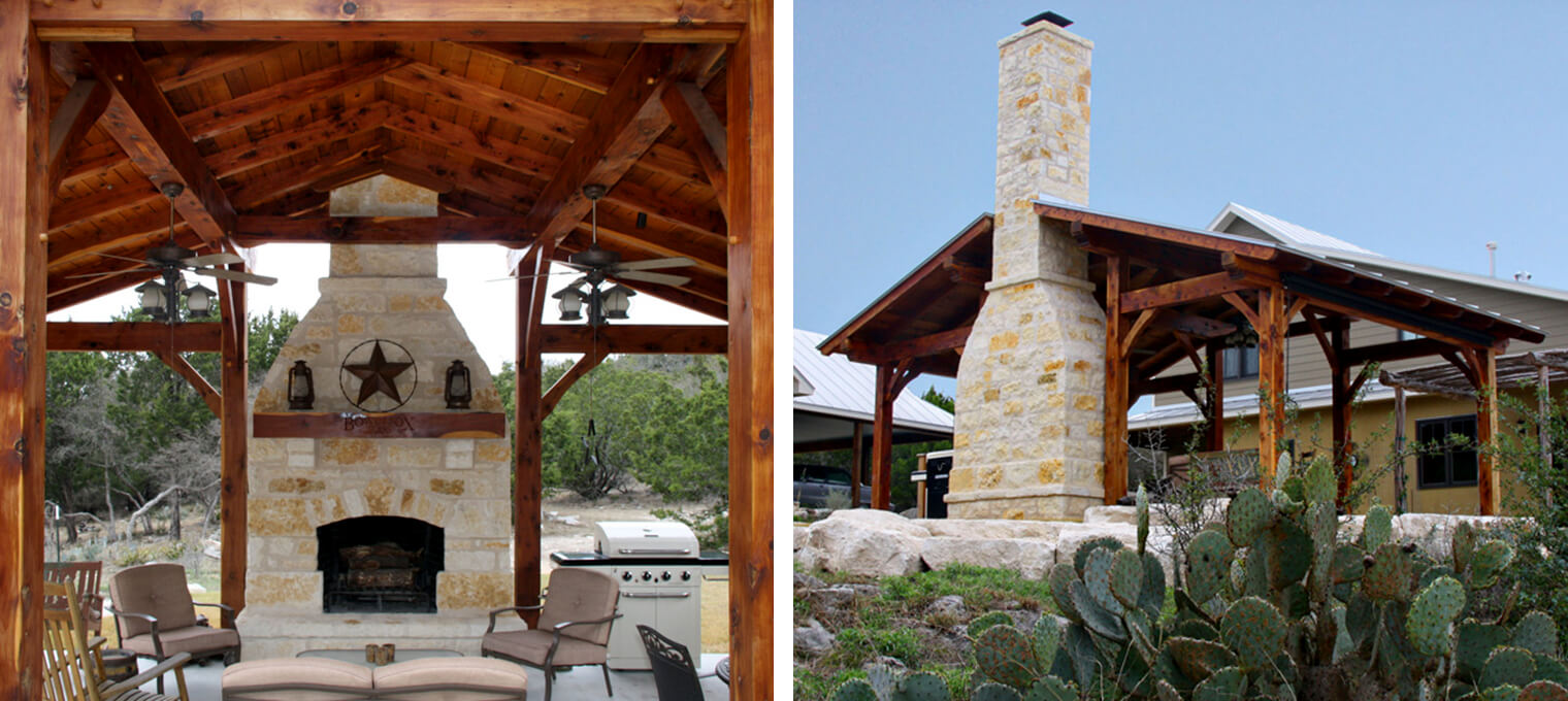 outdoor structures cedar kitchen 2