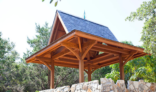 Outdoor Structure Open Gble Design