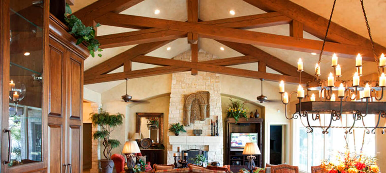 residential timber frame trusses & accent's Project2 2