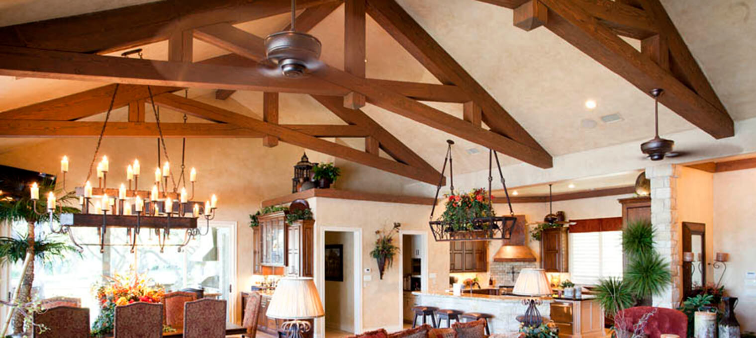 residential timber frame trusses & accent's Project2 3