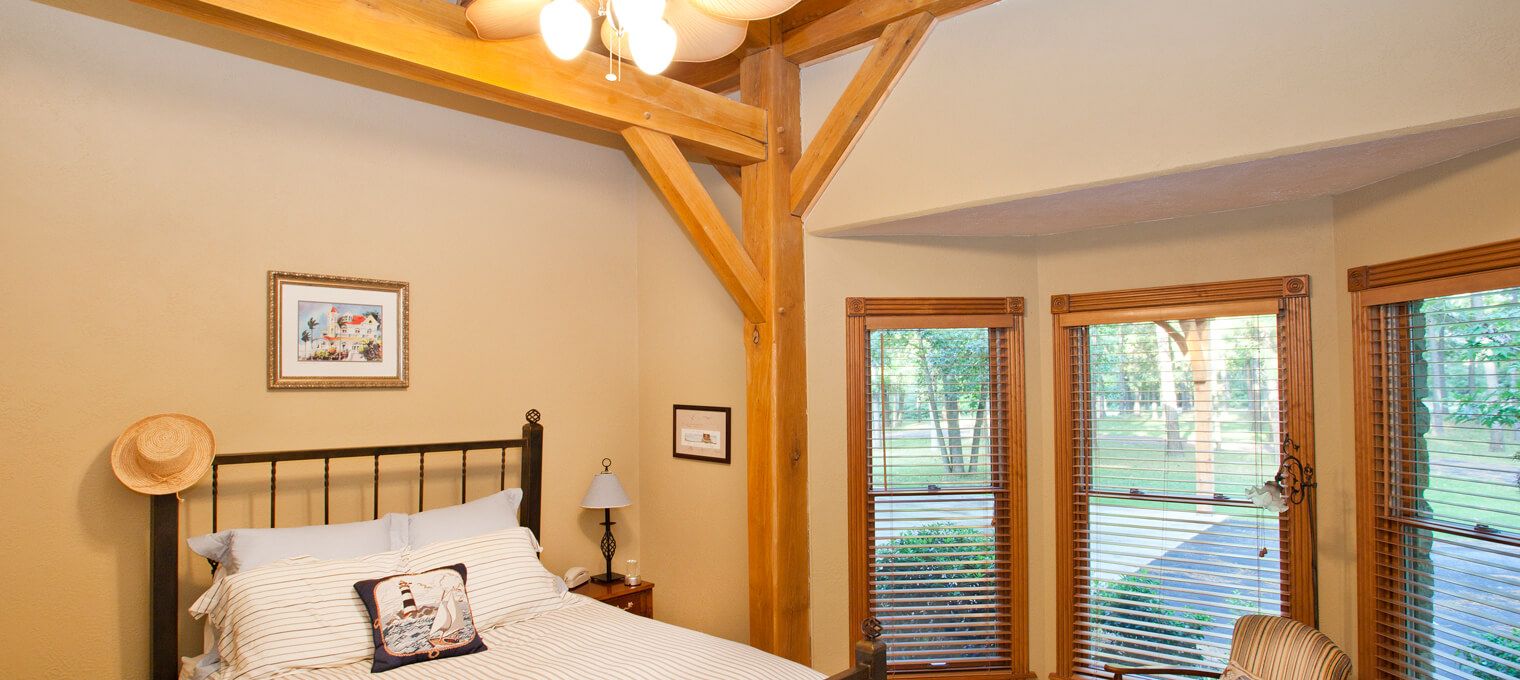 timber frame home bedroom houston timberframe 9