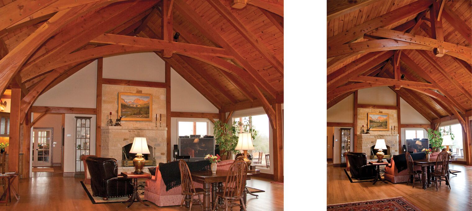 timber frame home country full frame 4
