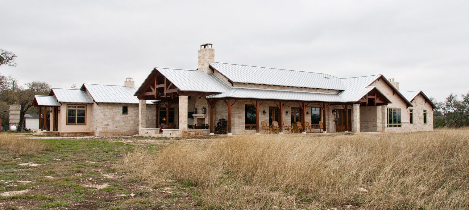 timber frame home exterior hybrid hill country 1