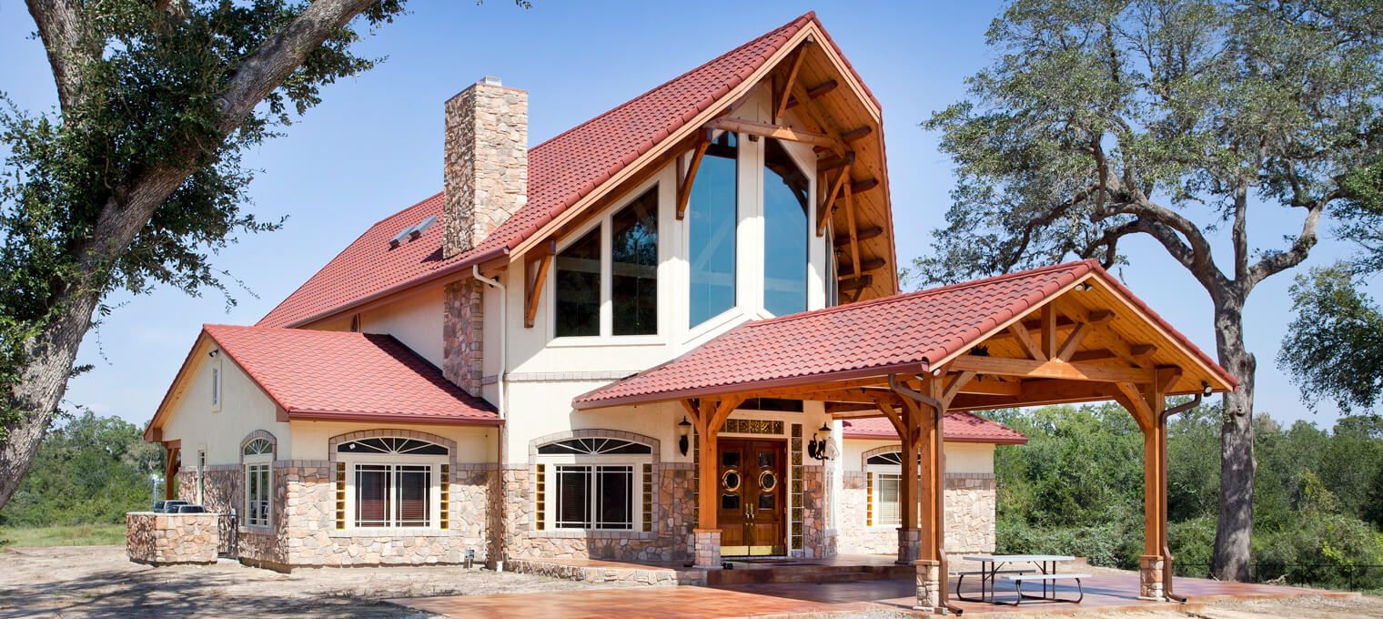timber frame home exterior nautical design 4