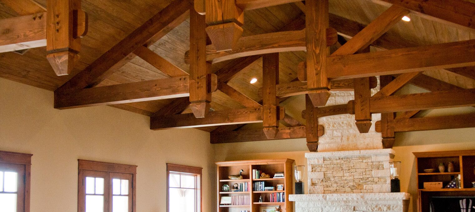 timber frame home great room hybrid hill country 4