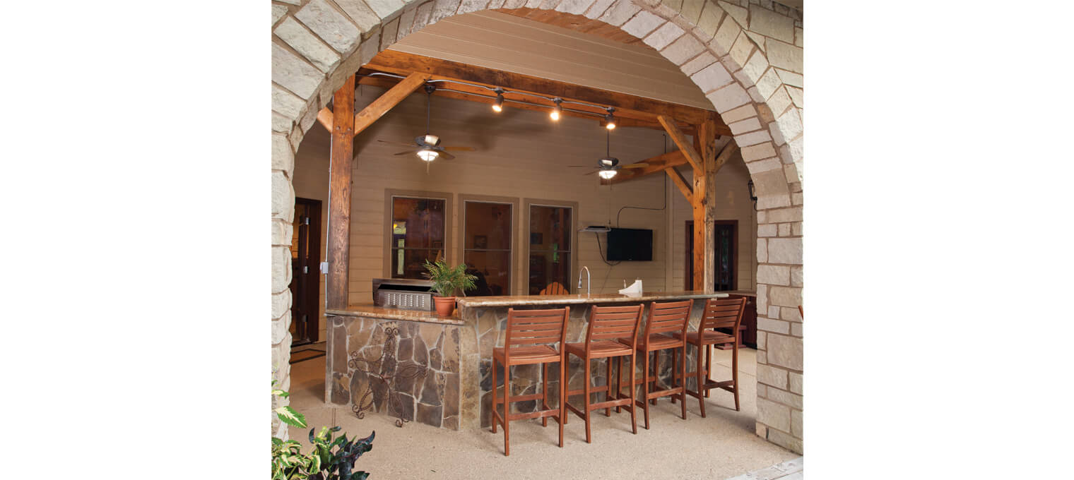 timber frame home kitchen grill houston timberframe 6