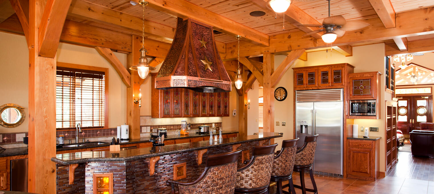 timber frame home kitchen nautical design 7