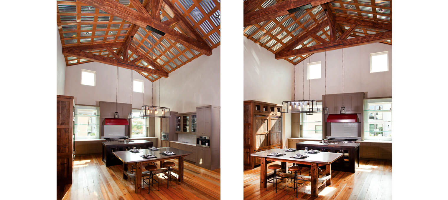timber frame home kitchen urban farmhouse 6