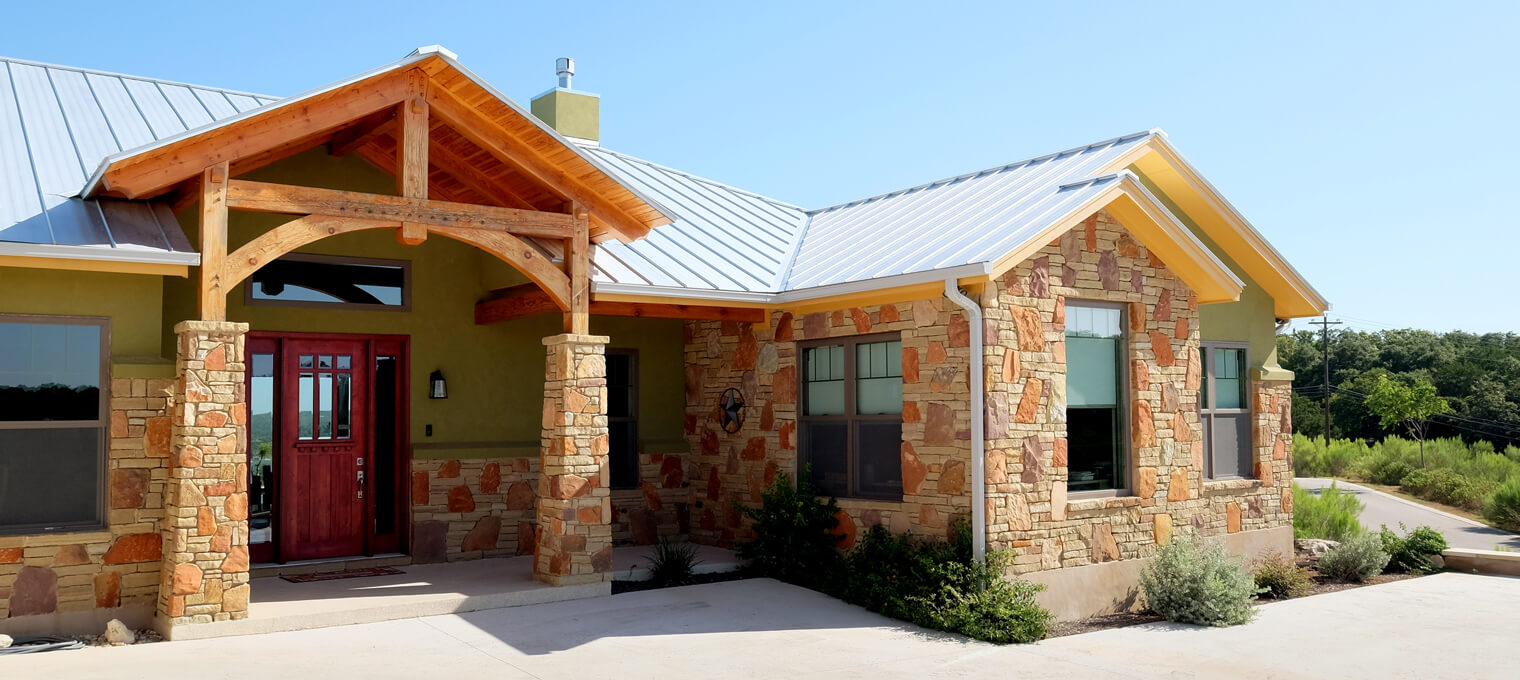 timber frame home lake view project1