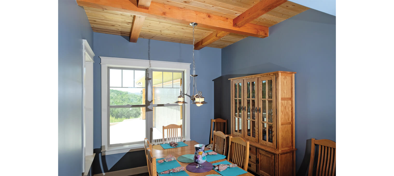 timber frame home lake view project11