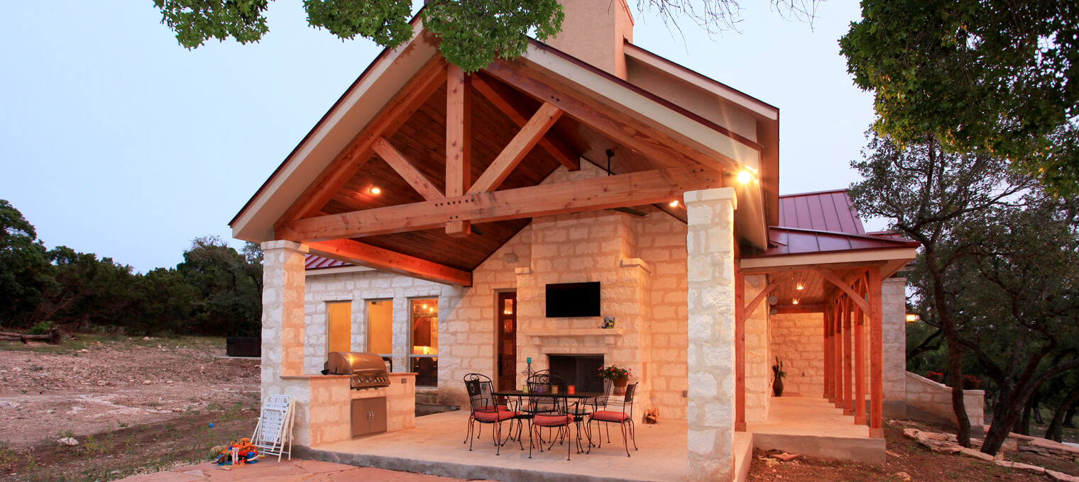 timber frame home modern ranch style project10