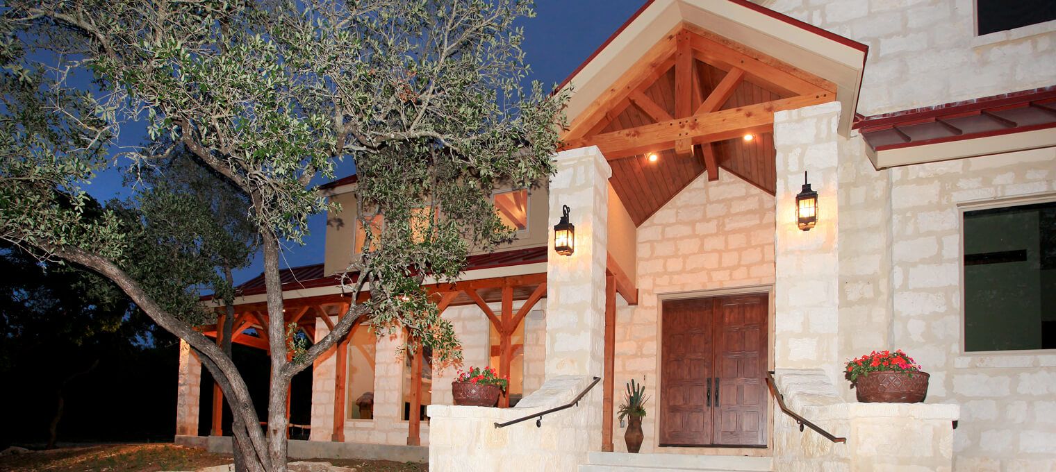 timber frame home modern ranch style project12