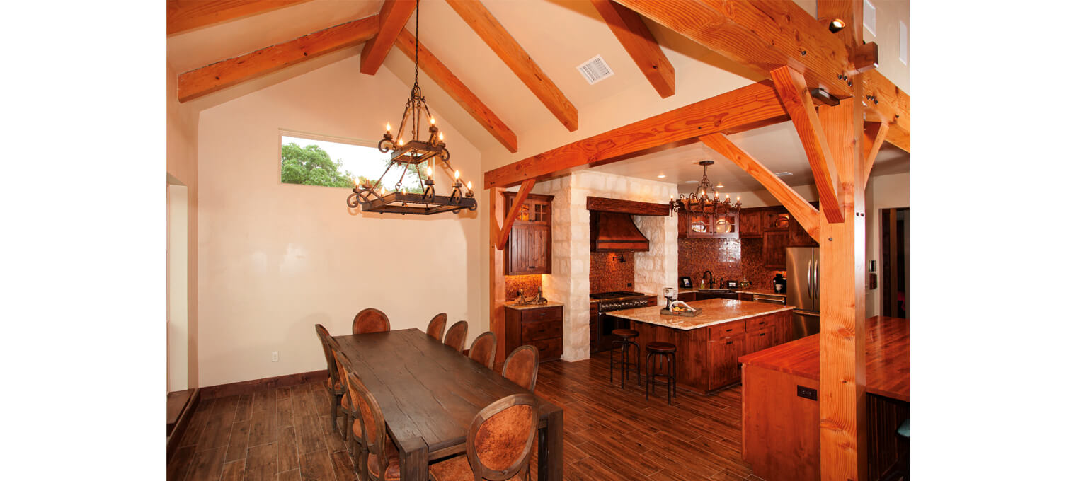 timber frame home modern ranch style project3