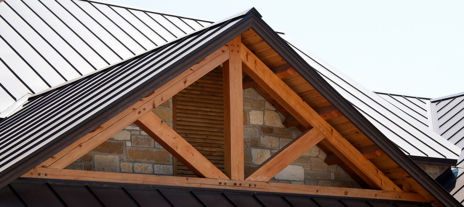timber frame home outdoor trusses hill country home 9
